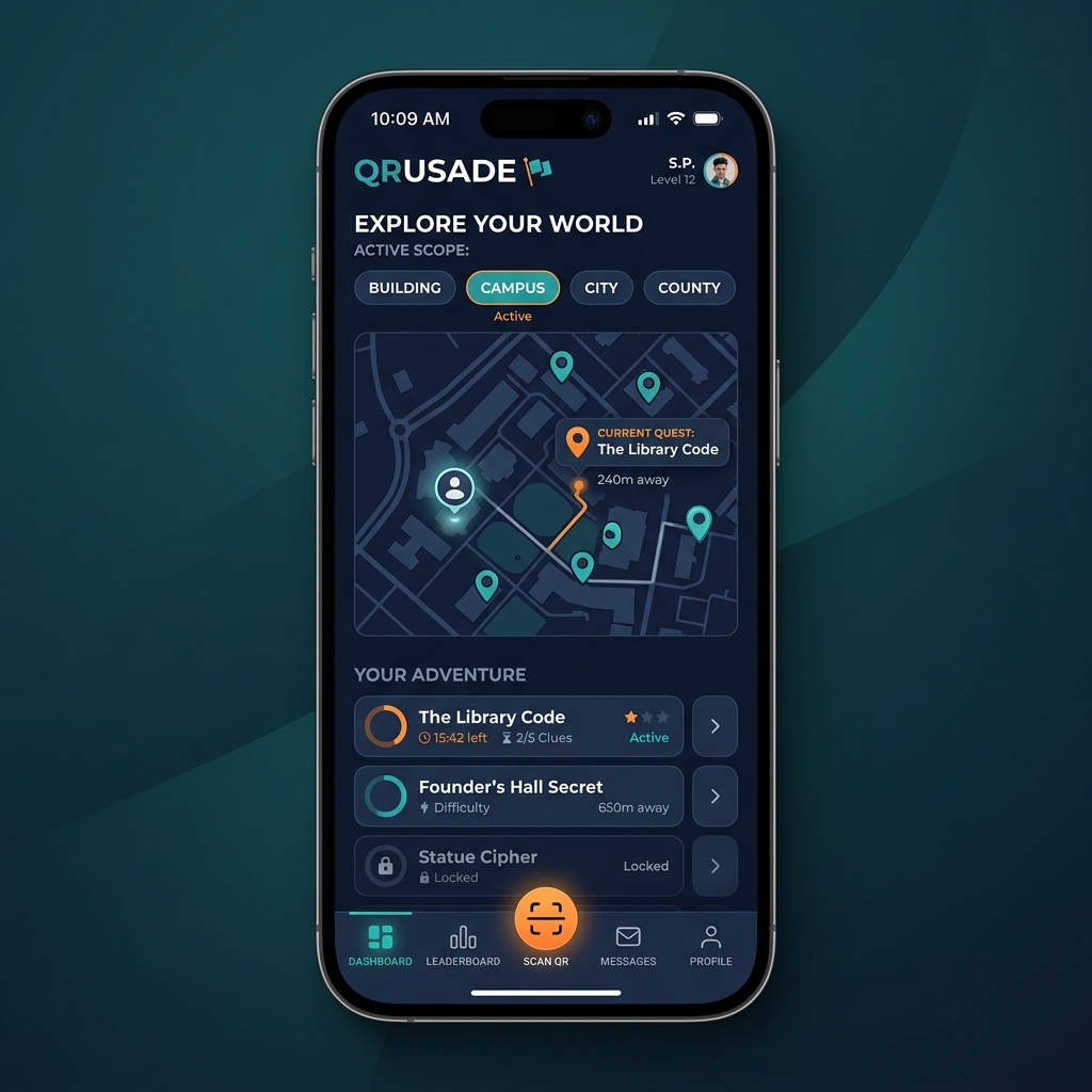 QRusade App Mockup